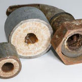 pipes clogged with sediment pipes clogged with sediment