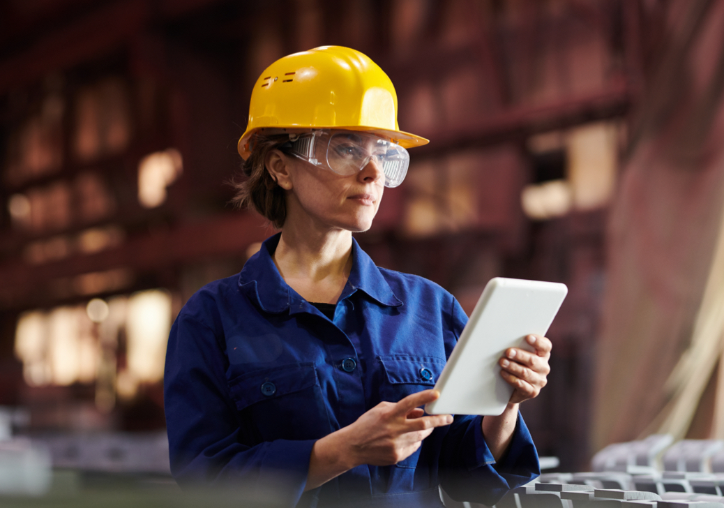 Commercial Culligan Expert looking at data