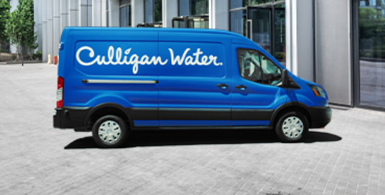Culligan van on site.
