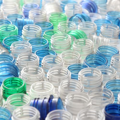 waste from empty plastic water bottles