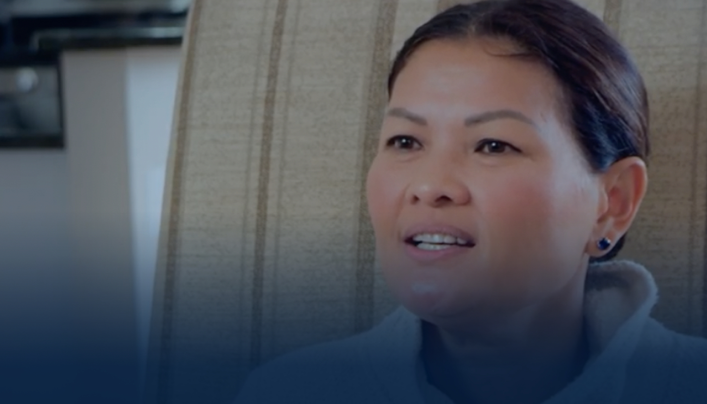 Water softener testimonial with customer