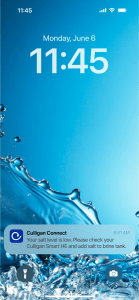 low salt alert push notification